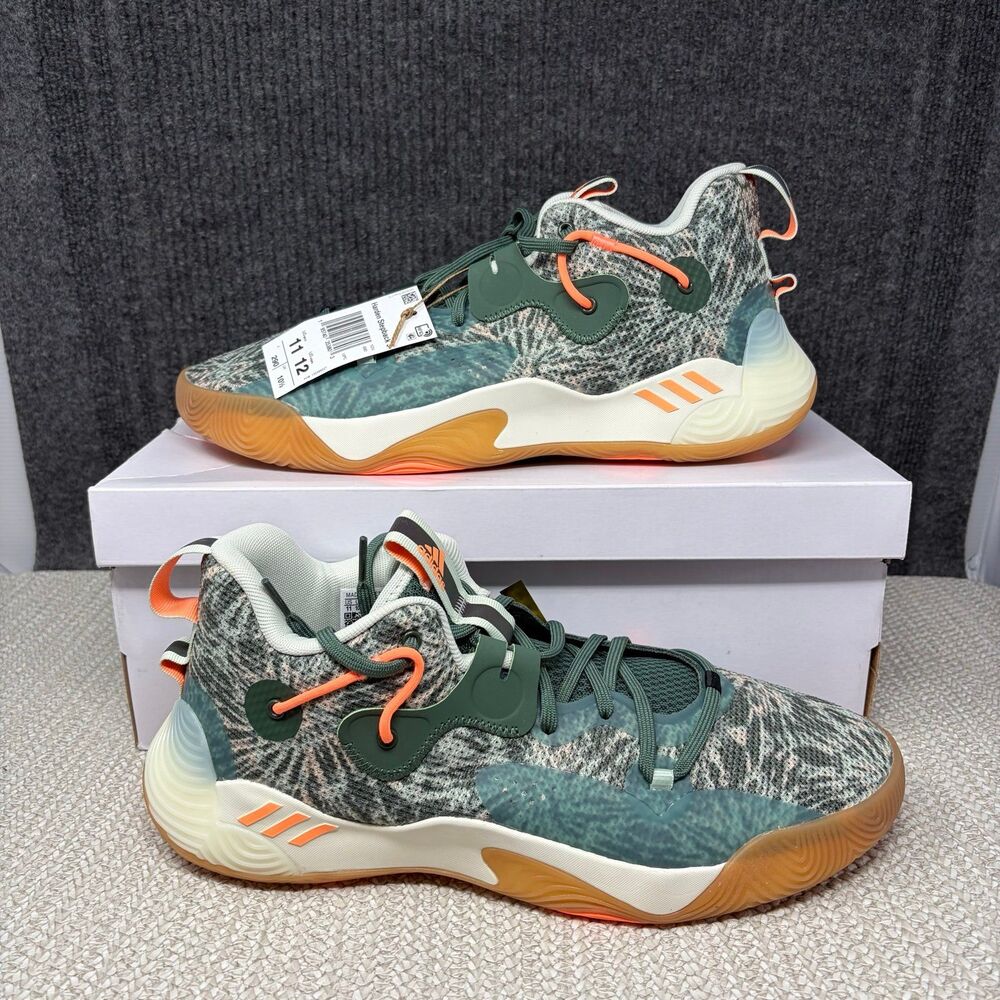 NEW Adidas Harden Stepback 3 Green Oxide Off White Basketball Men’s 11 GZ7240